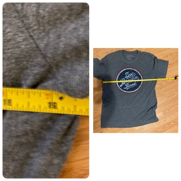 Zac Brown Band Concert TShirt Dates & Cities Sz Large - Picture 3 of 5